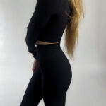 Ribbed Seamless Leggings - black - Image 2